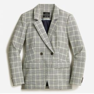 J. Crew Devon Tollegno 1900 Italian Stretch Wool Double Breasted Blazer